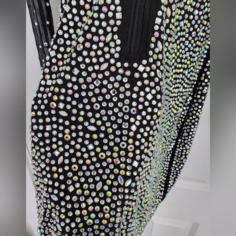 Windsor Mesh Rhinestone Dress - Picture 6 of 6